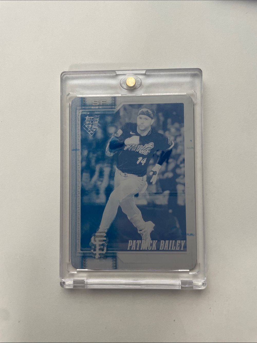 Cyan 1 of 1 Patrick Bailey Topps Card